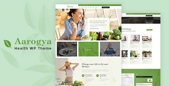 Aarogya Nutrition Dietitian WordPress Theme